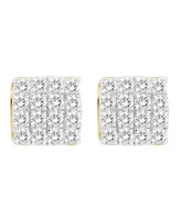 Men's Diamond (/ ct.t.w.) Earring Set in 10k Yellow Gold