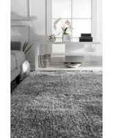 nuLoom Kristan AWVE16A Gray 7'6" x 9'6" Area Rug