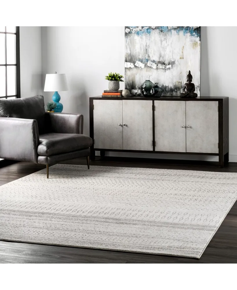 nuLoom Nova RZBD65B Gray 3' x 5' Area Rug