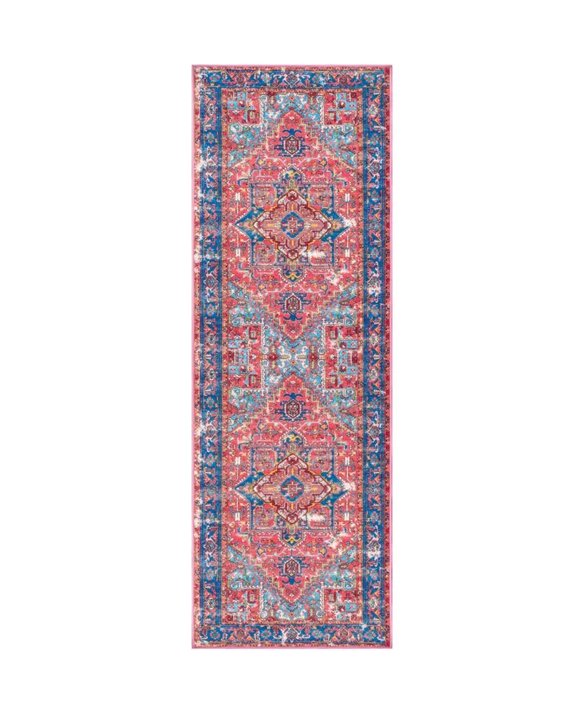 nuLoom Sherita DISA05B Red 2'8" x 8' Runner Rug