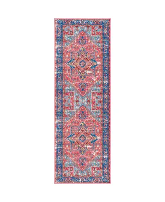 nuLoom Sherita DISA05B Red 2'8" x 8' Runner Rug