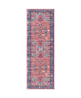 nuLoom Sherita DISA05B Red 2'8" x 8' Runner Rug