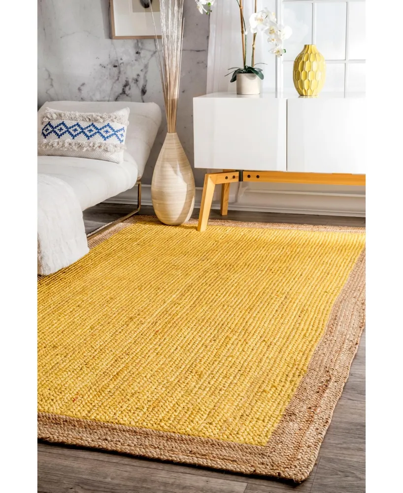 nuLoom Eleonora TAJT09A Yellow 2'6" x 8' Runner Rug