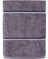 Tommy Hilfiger Modern American Double Stripe 30" x 54" Cotton Bath Towel