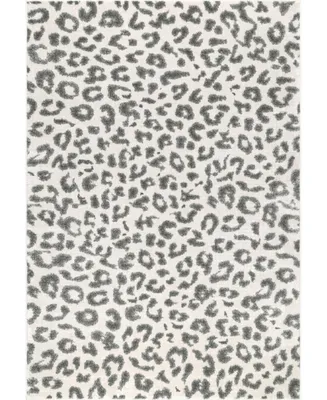 nuLoom Leopard RZBD61A Gray 3' x 5' Area Rug