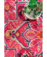 nuLoom Mackenzie KKCB10A Pink 7'10" x 11' Area Rug