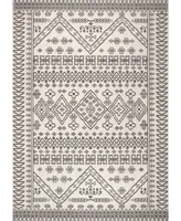 nuLoom Kandace OWDN24B Ivory 5'3" x 7'6" Outdoor Area Rug