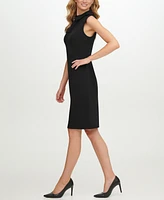 Calvin Klein Petite Bow-Neck Sheath Dress