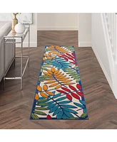 Nourison Home Aloha ALH18 Multi 2'3" x 10' Runner Rug