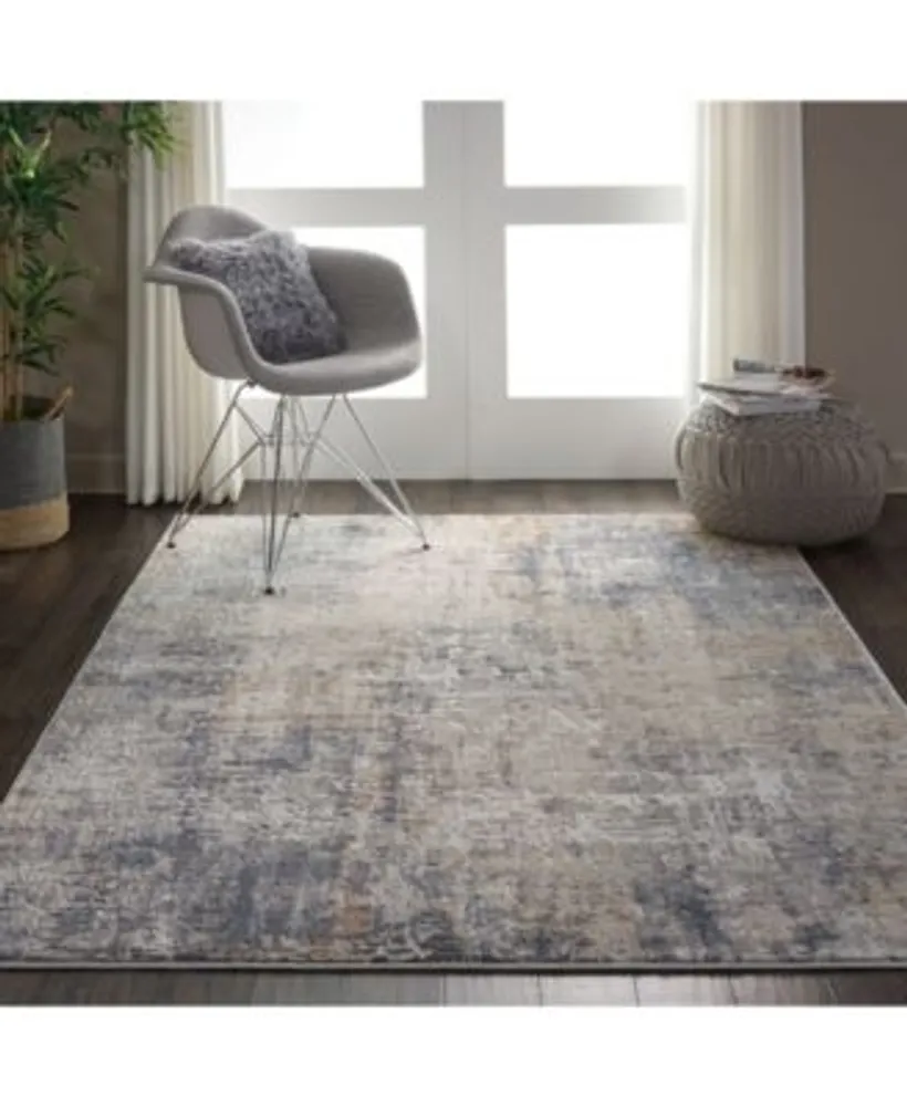 Nourison Home Rustic Textures Rus01 Gray Beige Rug