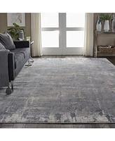 Nourison Home Rustic Textures RUS06 Gray and Beige 7'10" x 10'6" Area Rug