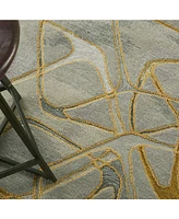 Nourison Home Symmetry SMM05 Gray 5'3" x 7'9" Area Rug