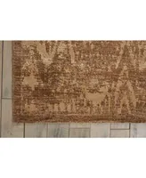 Nourison Home Silken Allure SLK17 Chocolate 5'6" x 8' Area Rug