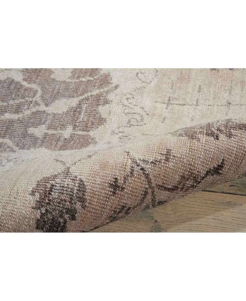 Nourison Home Aldora ALD09 Sand 5'6" x 8' Area Rug