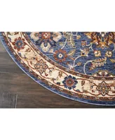 Nourison Home Lagos LAG04 Blue 5' Round Rug