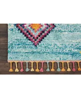 Nourison Home Nomad NMD04 Aqua 6'7" x 9'6" Area Rug