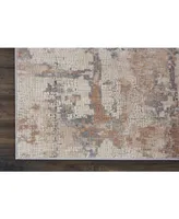 Nourison Home Rustic Textures RUS06 Beige and Gray 3'11" x 5'11" Area Rug