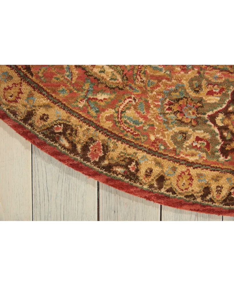 Nourison Home Living Treasures LI02 Multi 5'10" Round Rug