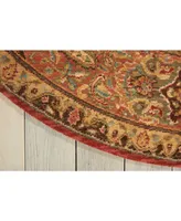 Nourison Home Living Treasures LI02 Multi 5'10" Round Rug