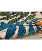 Nourison Home Aloha ALH18 Multi 6' x 9' Outdoor Area Rug