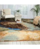 Closeout! Nourison Home Rhapsody RH016 Ocean 5'6" x 8' Area Rug