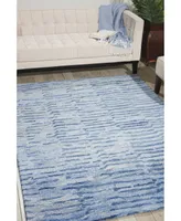 Nourison Home Gemstone GEM01 Cobalt 3'9" x 5'9" Area Rug