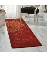 Nourison Home Opaline OPA08 Cinnabar 2'3" x 8' Runner Rug