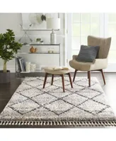 Nourison Home Oslo Shag Osl01 Silver Rug