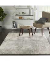 Nourison Home Etchings ETC02 Gray and Mist 4' x 6' Area Rug