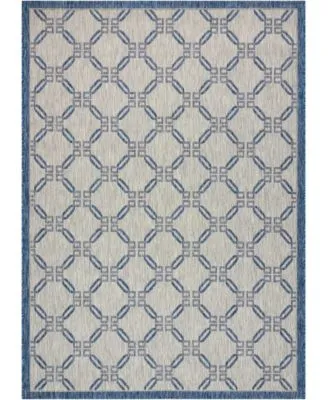 Nourison Home Country Side Ctr02 Ivory Blue Rug