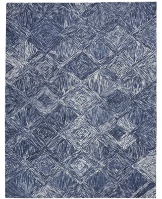 Nourison Home Interlock LNK01 Denim 3'9" x 5'9" Area Rug