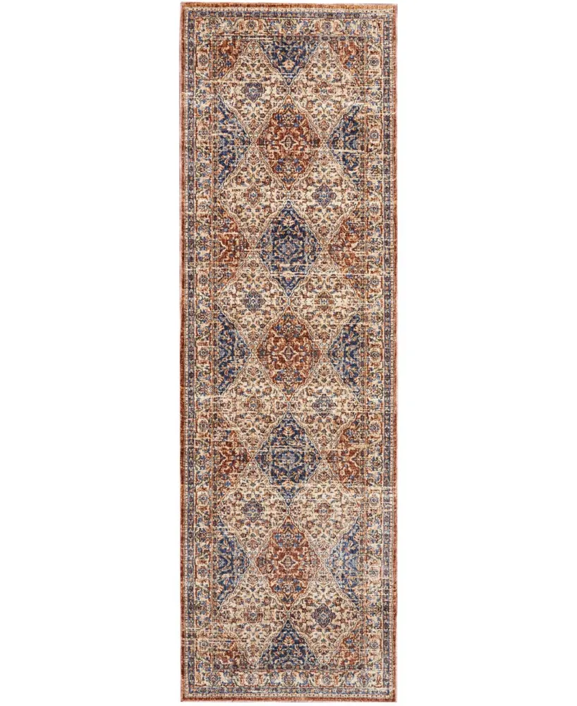 Nourison Home Lagos LAG05 Multi 2'3" x 7'6" Runner Rug