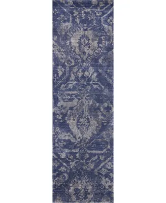 Nourison Home Lucent LCN06 Blue 2'3" x 8' Runner Rug