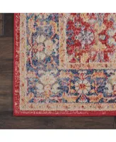 Nourison Home Ankara Global ANR02 Red 2' x 6' Runner Rug