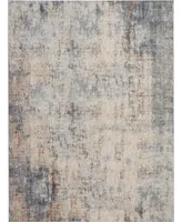 Nourison Home Rustic Textures RUS01 Gray and Beige 7'10" x 10'6" Area Rug