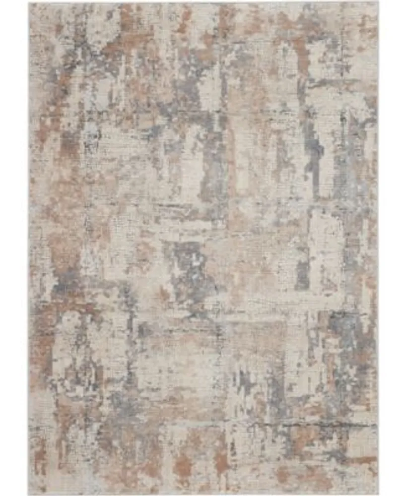 Nourison Home Rustic Textures Rus06 Beige Gray Rug