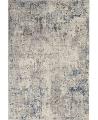 Nourison Home Rustic Textures Rus07 Ivory Gray Rug