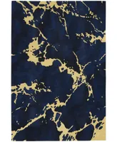 Nourison Home Symmetry SMM09 Navy 5'3" x 7'9" Area Rug