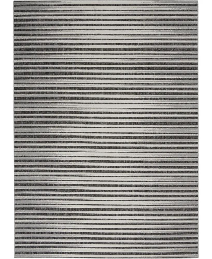 Nourison Home Key Largo KLG01 Onyx 4' x 6' Outdoor Area Rug