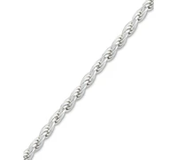 Giani Bernini Sterling Silver Necklace, 16" Diamond Cut Rope Chain