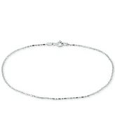 Giani Bernini Dot Dash Link Ankle Bracelet 18k Gold-Plated Sterling Silver & Silver, Created for Macy's