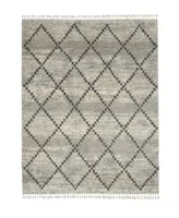 Nourison Home Oslo Shag OSL01 Silver 7'10" x 10'6" Area Rug