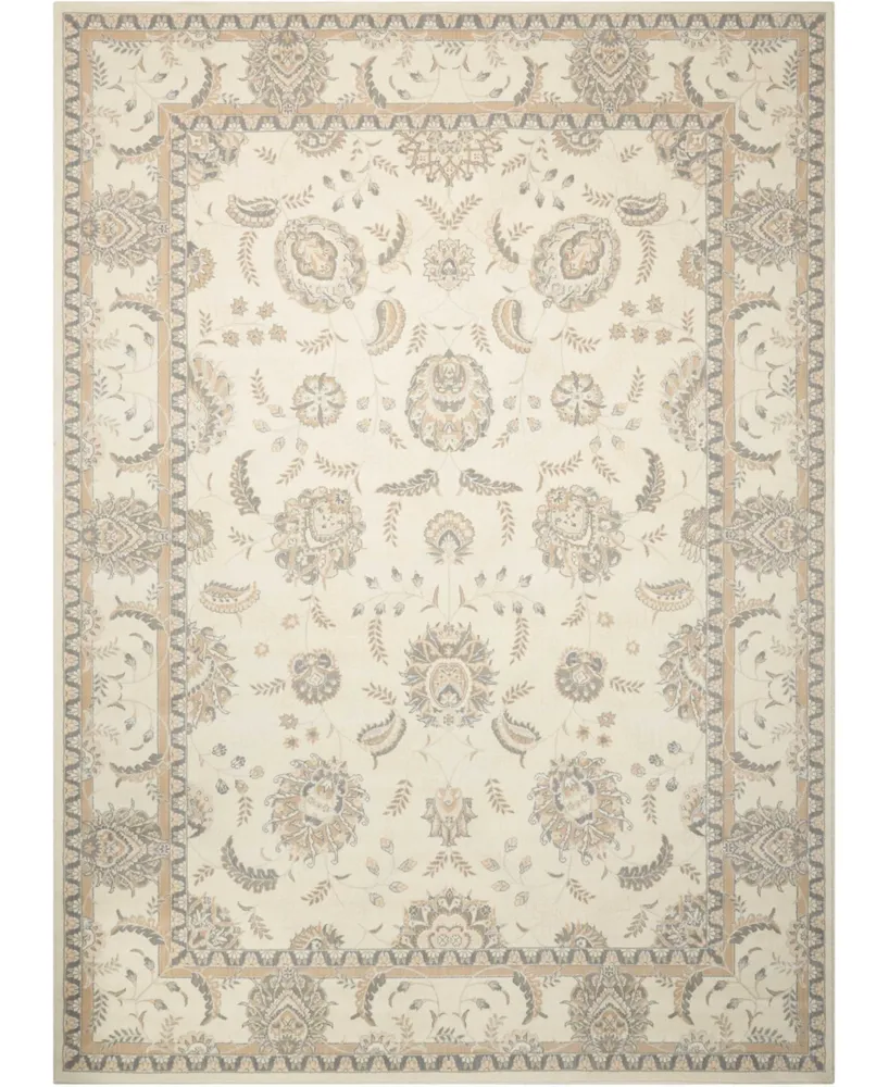 Nourison Home Persian Empire PE22 Bone 5'3" x 7'5" Area Rug