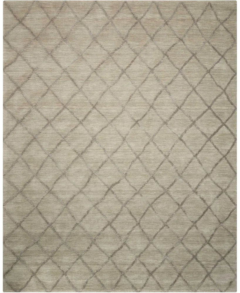 Nourison Home Lunette LNT01 Silver 5' x 7'6" Area Rug