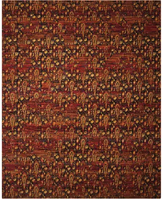 Closeout! Nourison Home Rhapsody RH014 Paprika 5'6" x 8' Area Rug