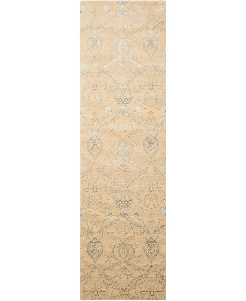 Nourison Home Luminance LUM07 Cream 2'3" x 8' Runner Rug