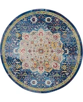 Nourison Home Ankara Global Anr03 Blue Rug