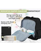 KeaBabies Explorer Diaper Backpack Bag, Large, Waterproof Baby Bags, Multi Functional Backpacks
