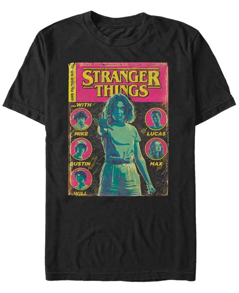 Stranger Things Men's Group Shot Comic Cover Short Sleeve T-Shirt