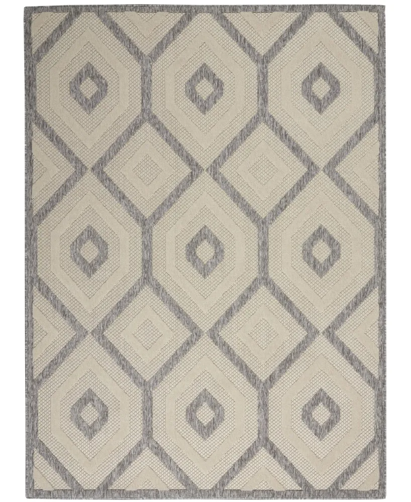 Nourison Home Cozumel CZM02 Cream 4' x 6' Outdoor Area Rug